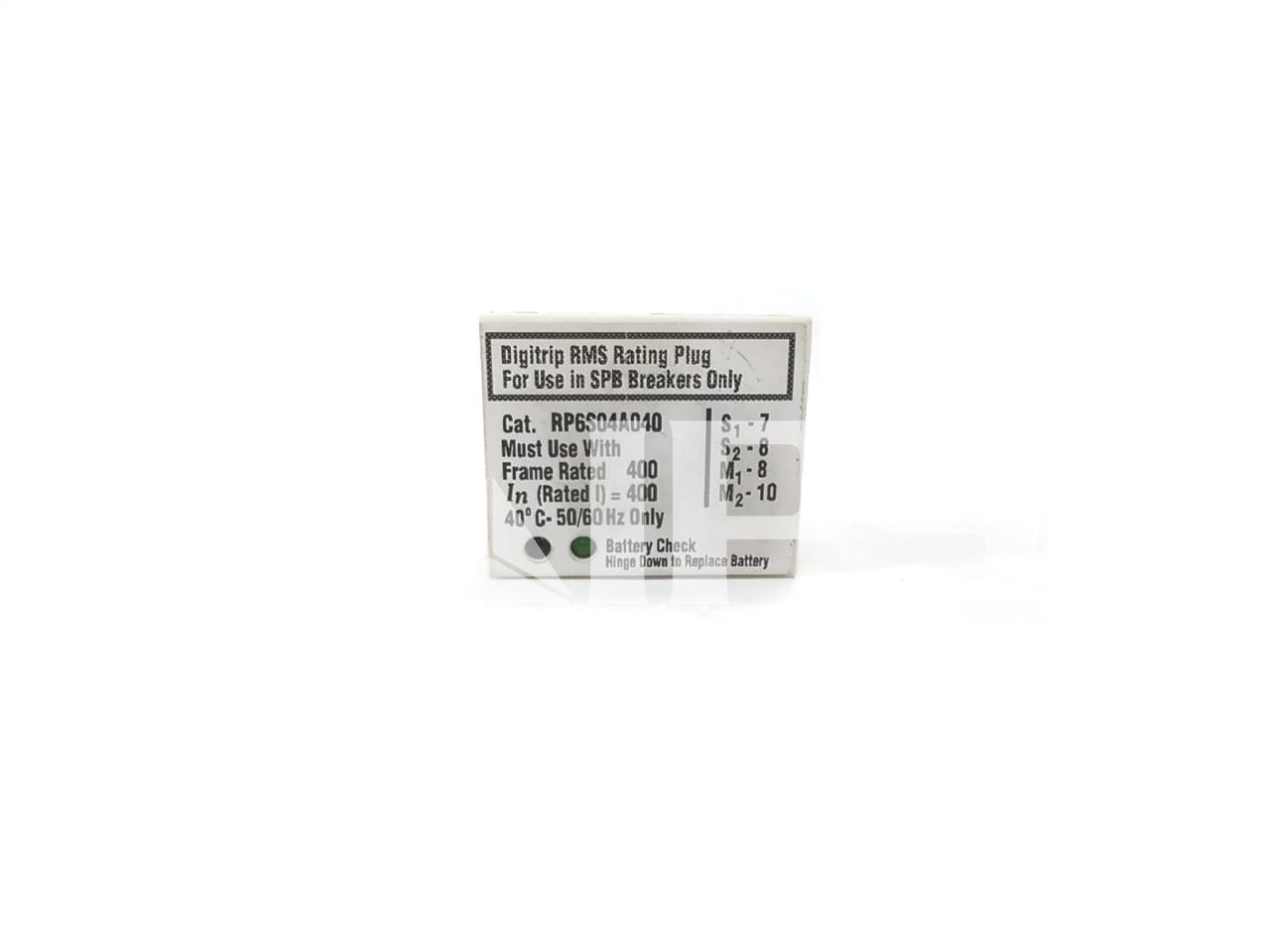 400 Amps WH Rating Plug 400 Amps Ct For Digitrip 10 Series, Spb - Image 1