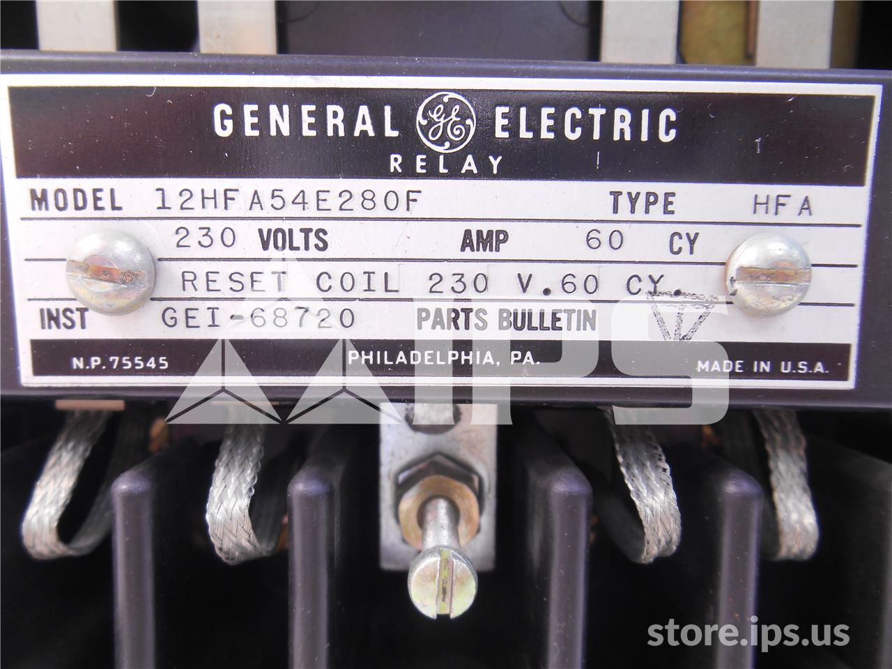 GE Hfa Multi Contact Auxiliary Relay 230vac, 230 Volts AC Reset Coil - Image 2