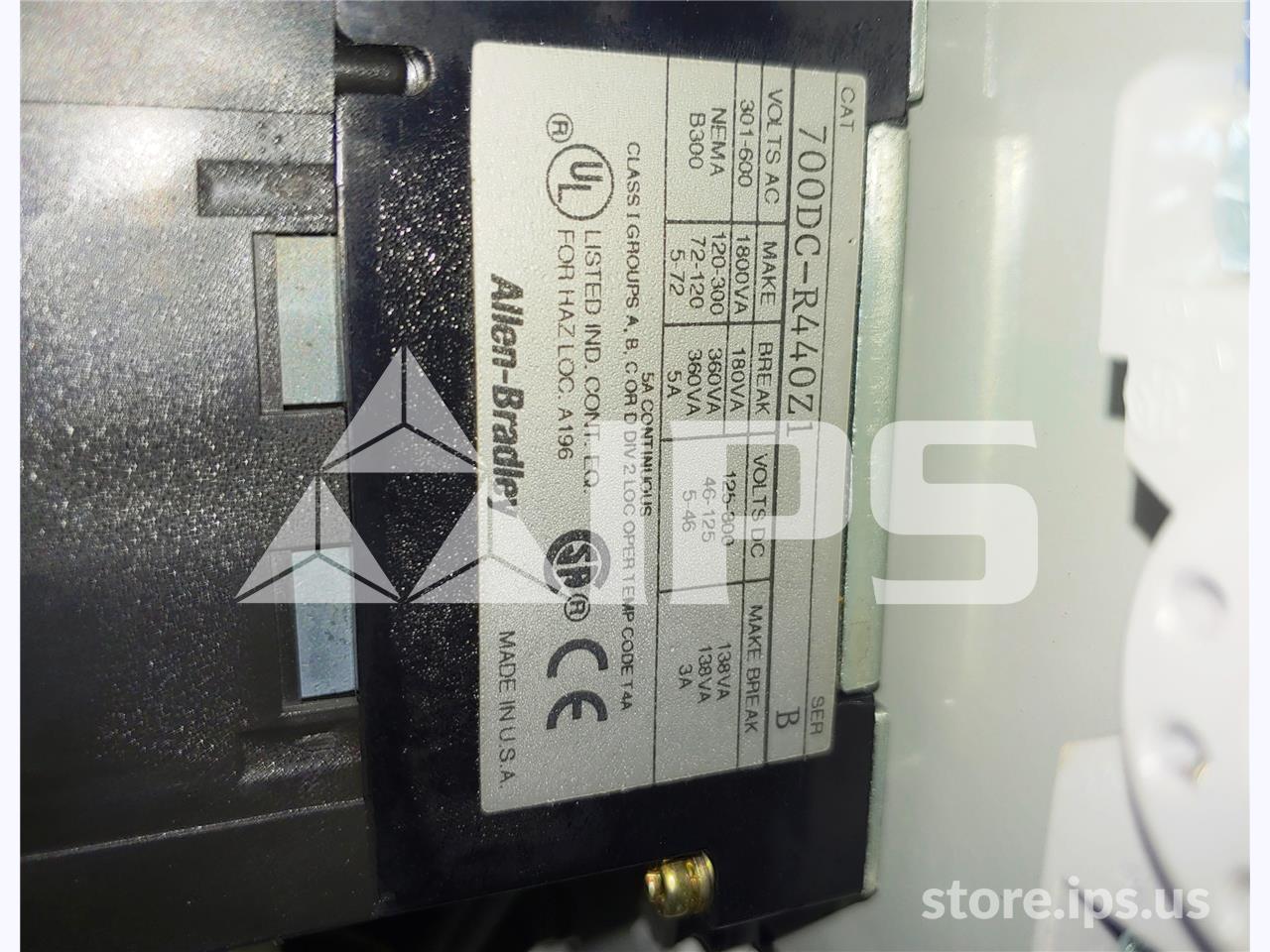 Allen Bradley 125 Volts DC Bulletin 700 Type R Sealed Control Relay Unused Surplus Series B, Electrically Held - Image 2
