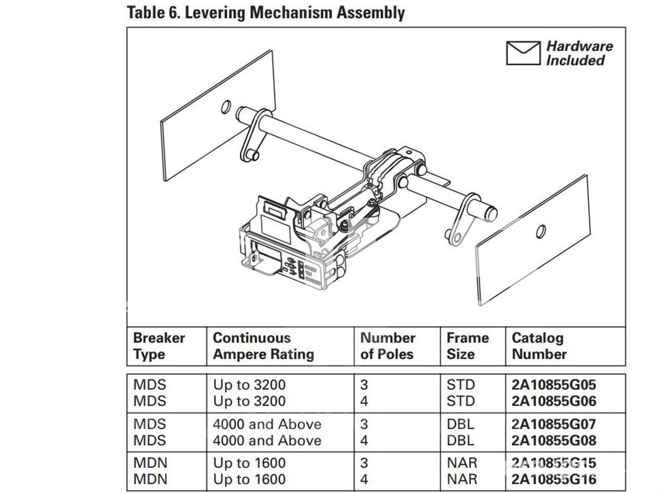Ch Drawout Racking Mechanism Assembly For Mds Up To 3200a, 3 Pole - Image 2