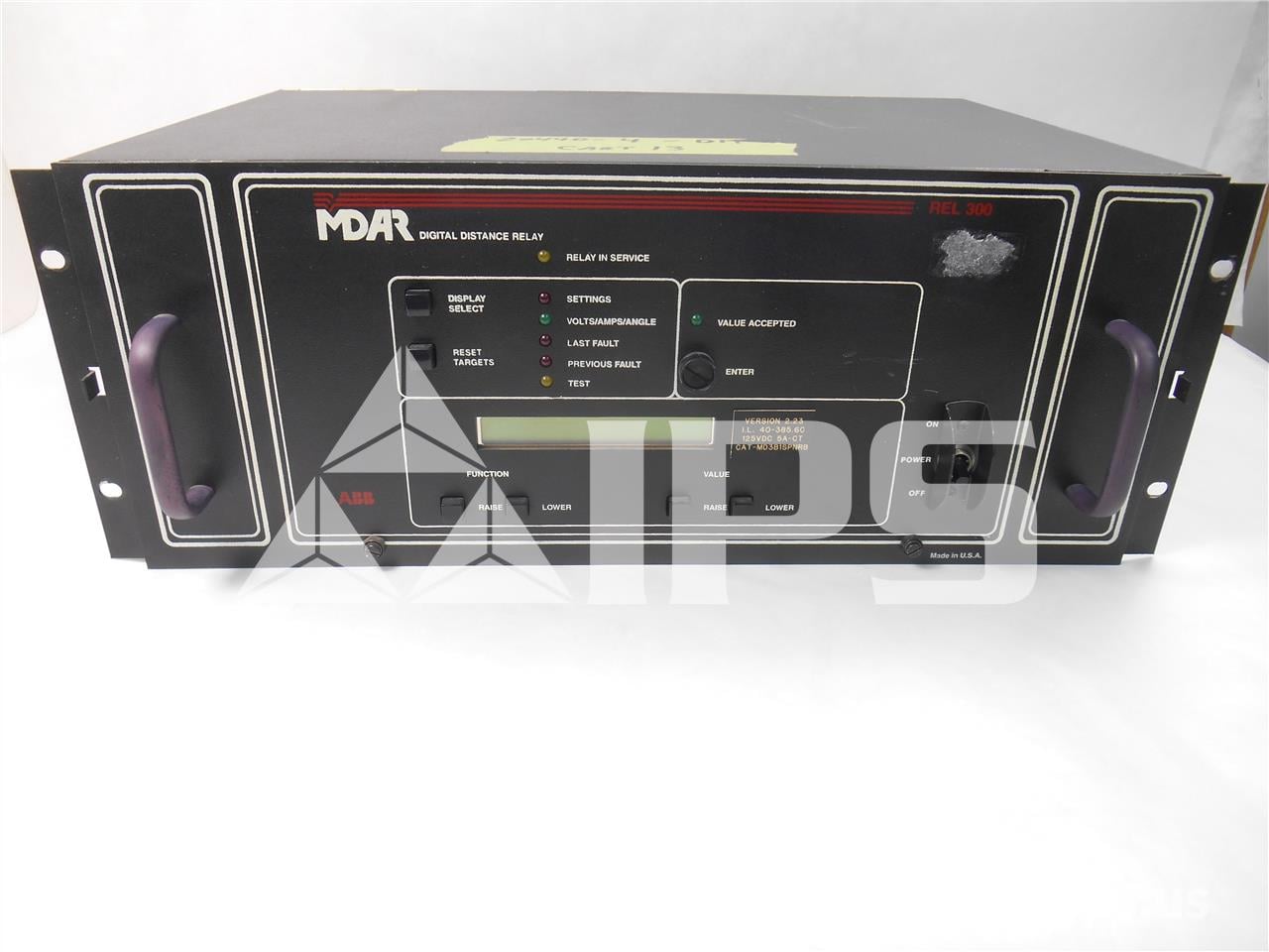 ABB Mdar Rel-300 Digital Distance Protection Relay 125vdc, Version 2.23 - Image 1