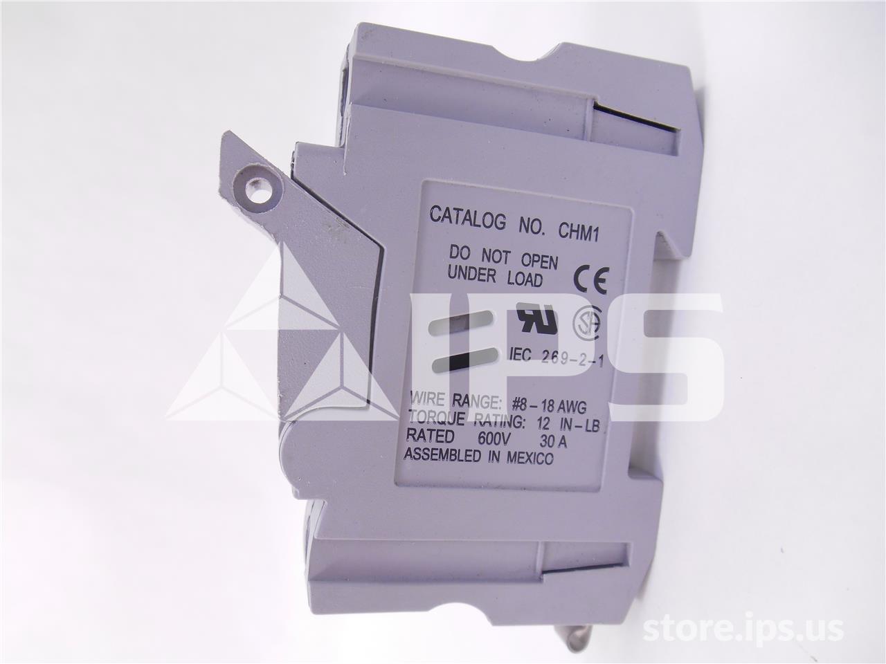 Bussman Chm 30 Amps Midget Fuse Holder 1 Pole, 600v, Din Rail Mount - Image 3