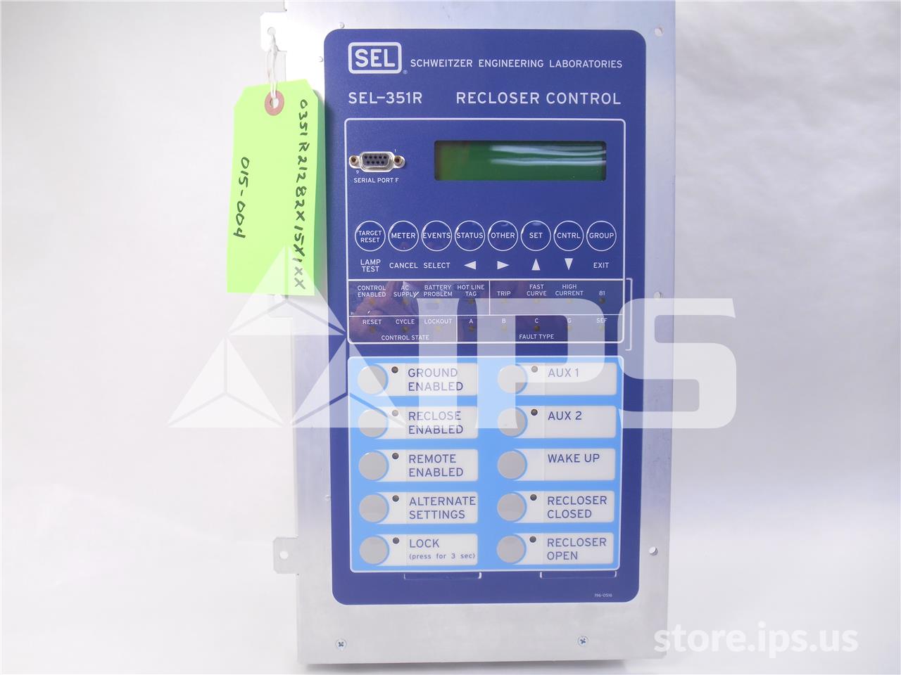 Schweitzer Sel-351r Protection Relay Recloser Control, 120 Volts AC - Image 1
