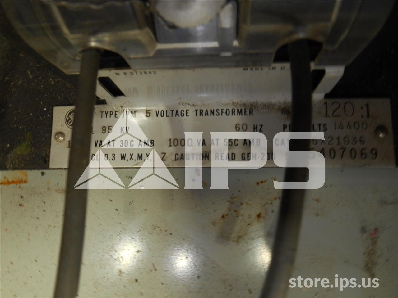 GE 120:1 Jvm-5 Potential Transformer 15kv, 95 KV Bil, 14400:120, Double Fuse - Image 2