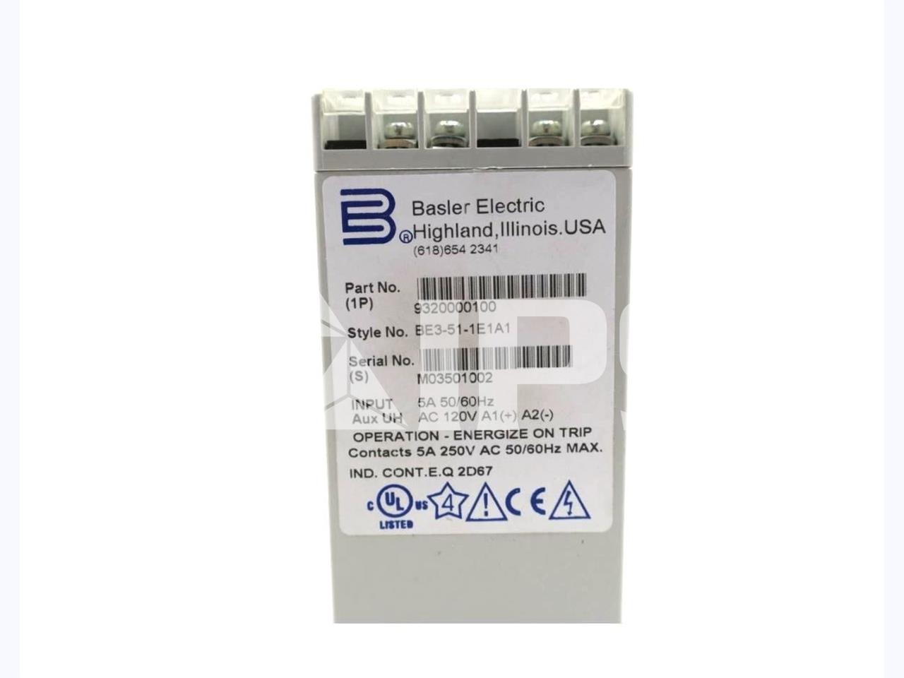 Basler Be3-51 Over Current Relay Unused Surplus - Image 3