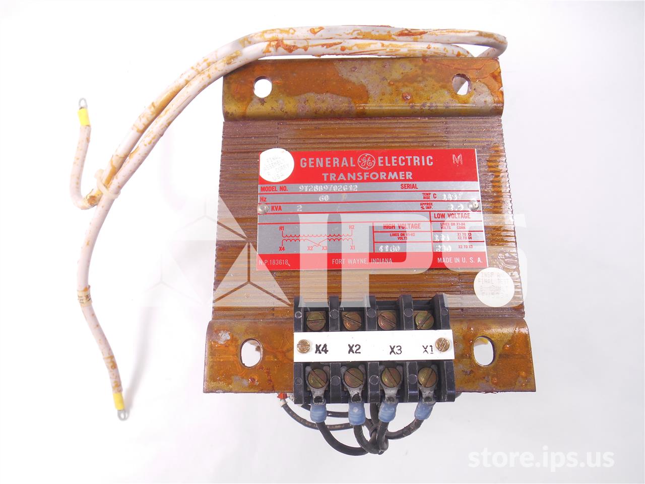 GE 18/35:1 Control Power Transformer 2kv Amps 4160:230/115, 1ph - Image 1