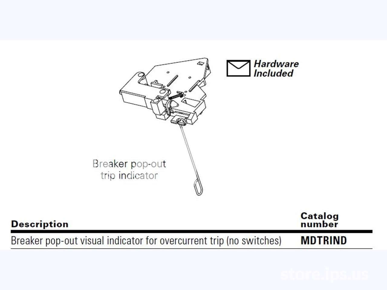 Ch Pop-out Visual Trip Indicator For Mds / Mdn Bell Alarm, Less Switches - Image 2