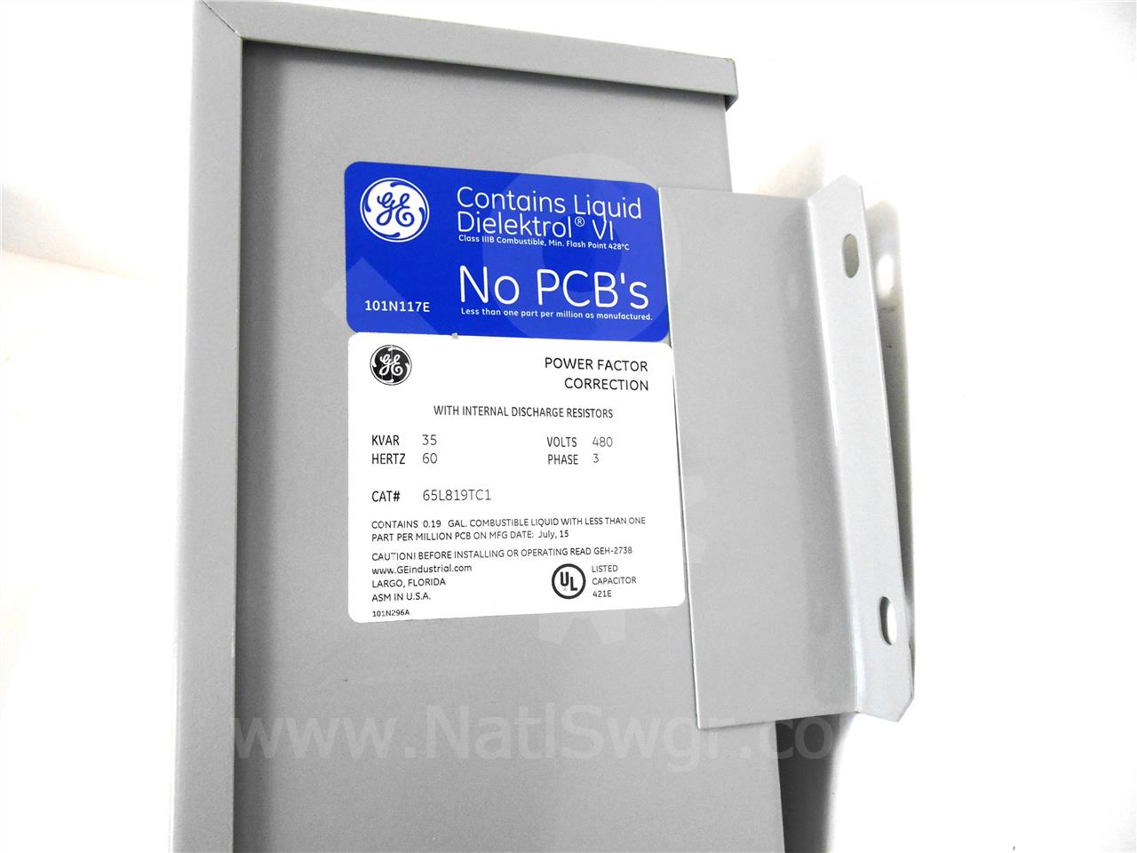 GE Three Phase Capacitor Bank New 480v, 35kvar - Image 6