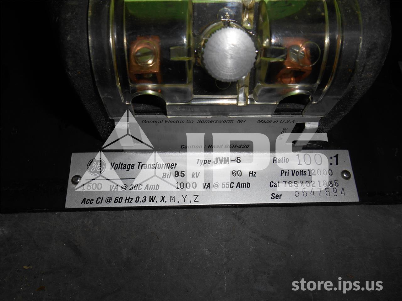 GE 100:1 Jvm-5 Potential Transformer 15kv, 95 KV Bil, 12000:120, Double Fuse - Image 1
