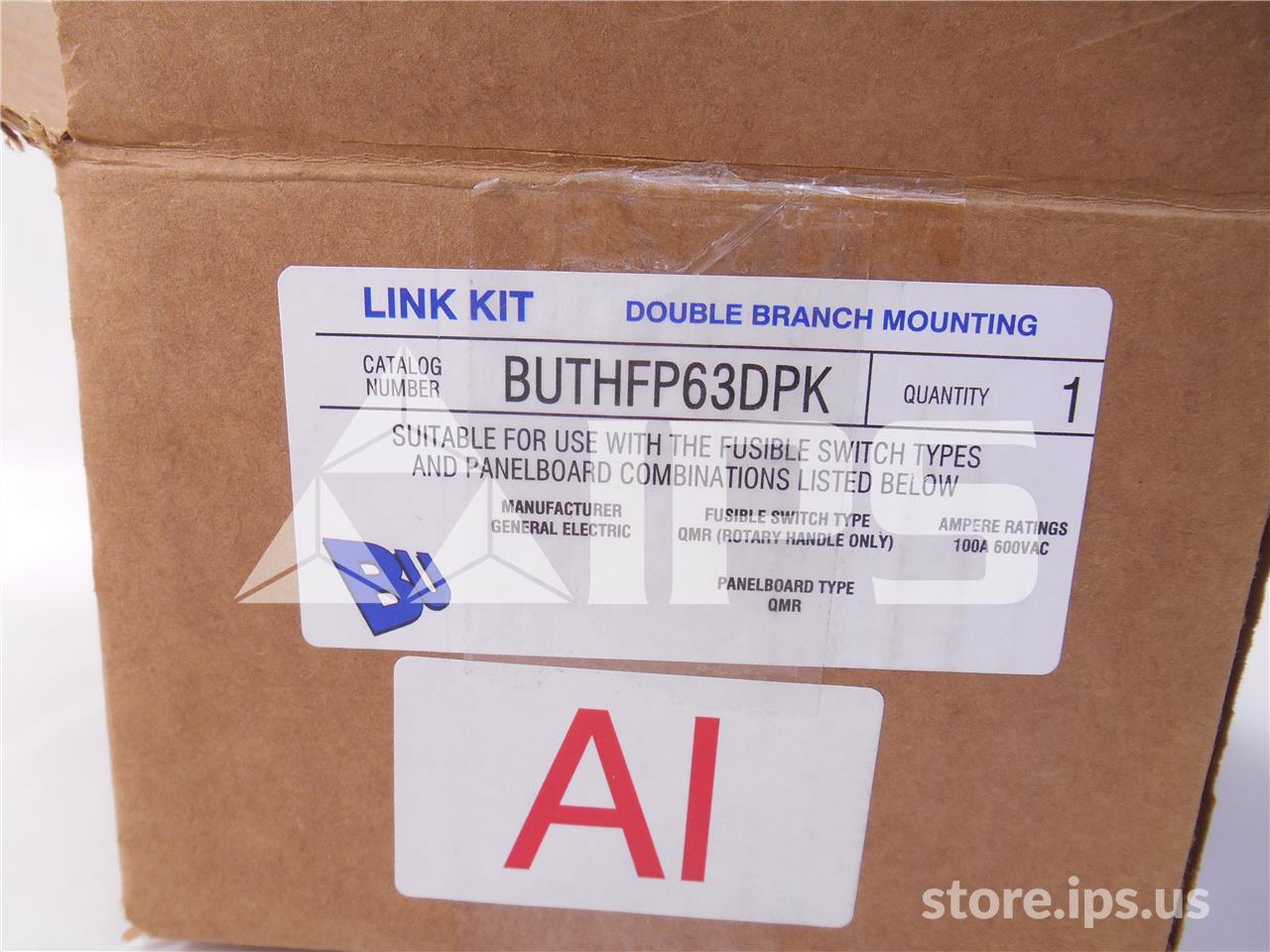 GE Thfp Aluminum Dual Mounting Hardware Kit New For Qmr Switch 30-100 Amps - Image 3