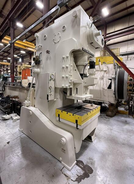 110 Ton, Komatsu #110-OBS, gap frame press, 5.9" stroke,air clutch & brake, 32-65 SPM, 1981 - Image 7