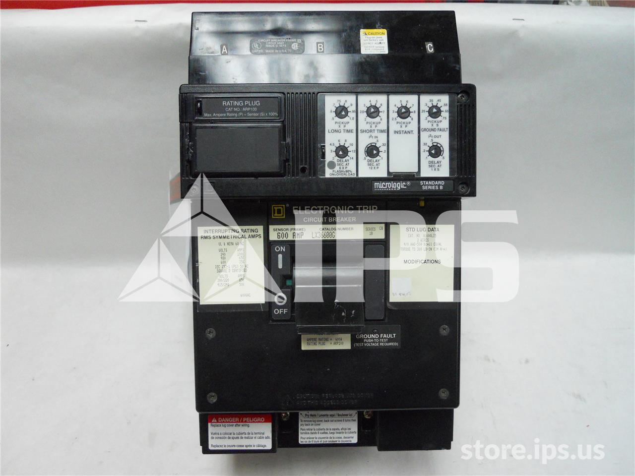 Square D Lx I-line Mccb 600at, Lsig - Image 1