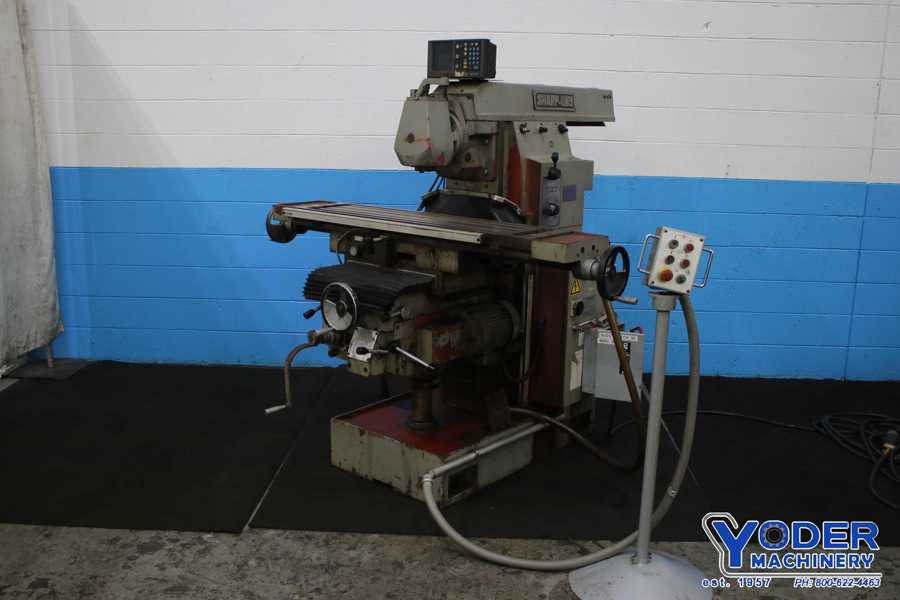 Sharp #UH3, horizontal mill, 12" x63" table, AcuRite 3-Axis digital read out, #50NS taper, 2000, #74163 - Image 2