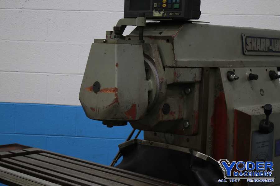 Sharp #UH3, horizontal mill, 12" x63" table, AcuRite 3-Axis digital read out, #50NS taper, 2000, #74163 - Image 5
