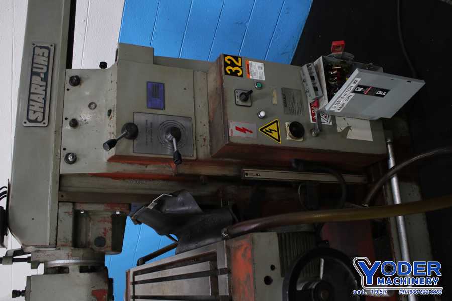 Sharp #UH3, horizontal mill, 12" x63" table, AcuRite 3-Axis digital read out, #50NS taper, 2000, #74163 - Image 9