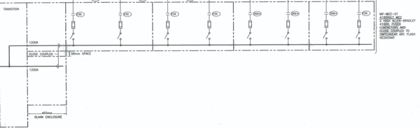 Allen-Bradley, 5 KV Arc proof MCC 1 section 2 high 2 starters - Image 2