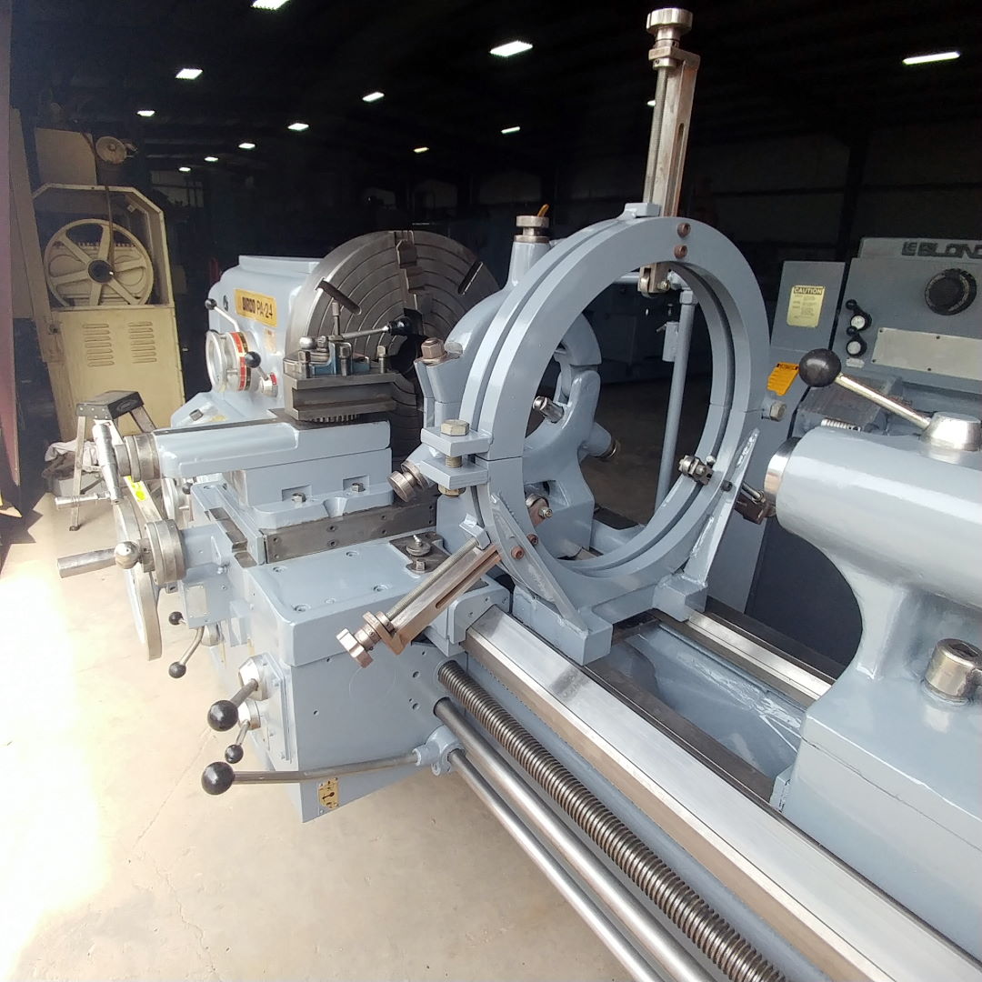 24" x 120" Sirco #PA-24, engine lathe, 16" swing over cross slide, 3.5" spdl bore, inch/metric, 10 HP, 2400 - Image 6