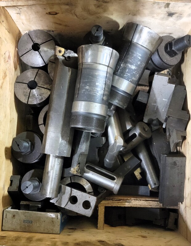 Hardinge #Cobra-65, CNC lathe, 22" swing, 10" chuck, 12 turret, Fanuc 21i-TA, tailstock, chip conveyor, 2001 - Image 6