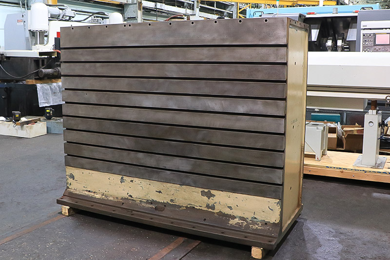 84" x 66" x 38" Cast iron angle plates, 9 t-slots, single plate, #160734 - Image 2