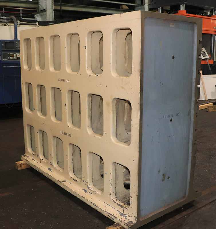 84" x 66" x 38" Cast iron angle plates, 9 t-slots, single plate, #160734 - Image 5