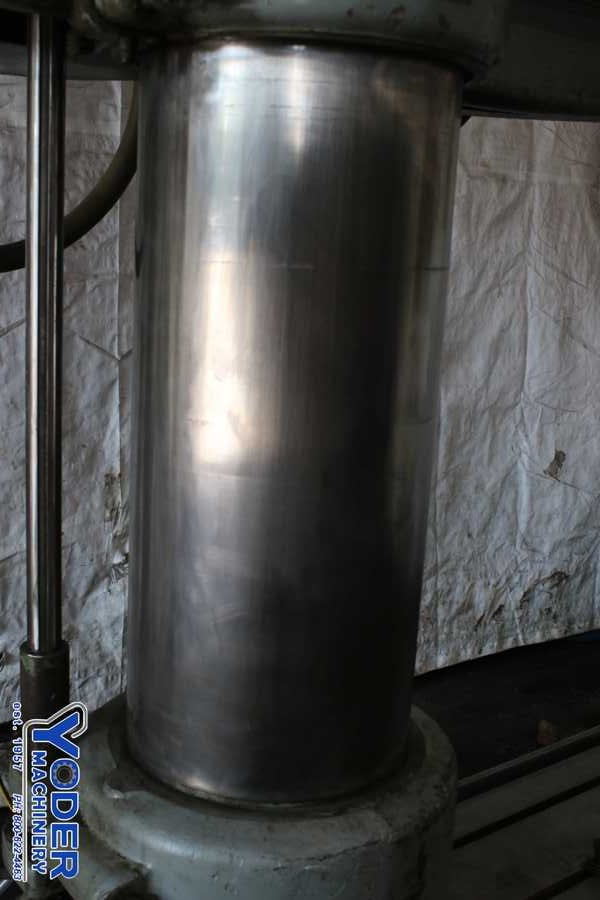 6' -15" Giddings & Lewis radial drill, 83" x39" base, power clamp & head traverse, #74162 - Image 4