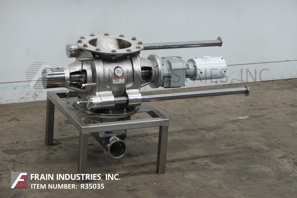 12" Meyer #KIP, 316 Stainless Steel, rotary airlock, with a 12" dia inlet & outlet, 19" dia flanges, (8) - Image 1