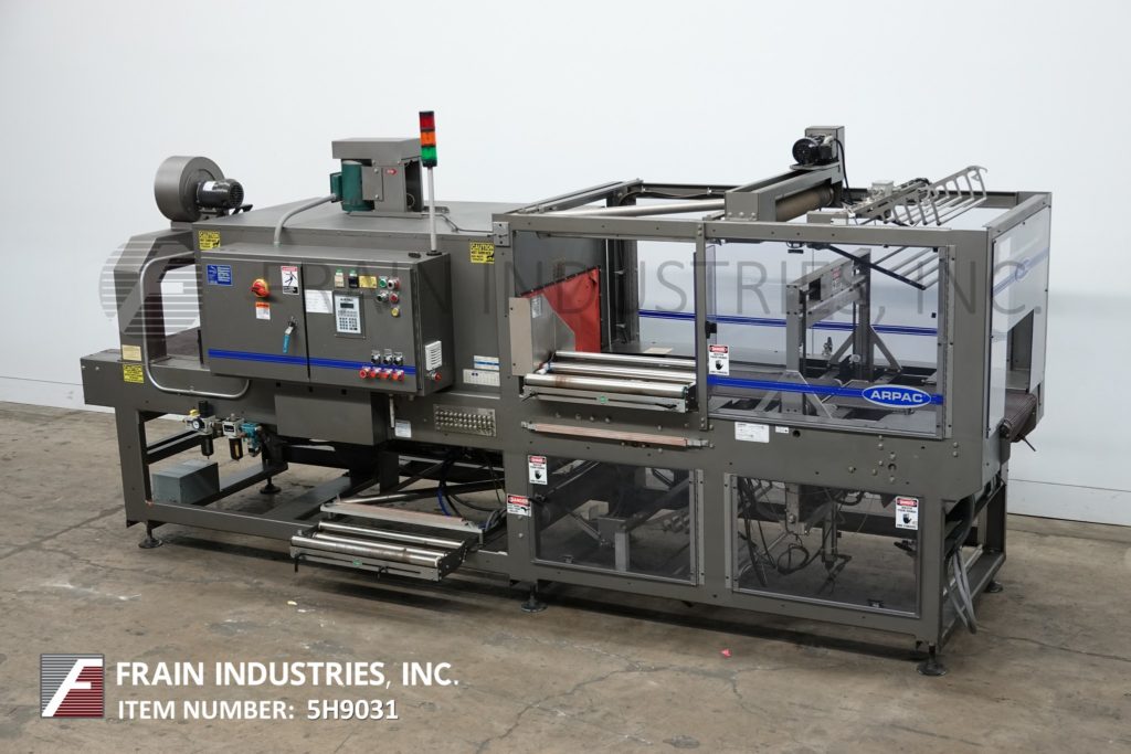 Arpac #45TW-28, in line, shrink bundler and tunnel, rated from 1 to 45 bundles per minute, digital - Image 1
