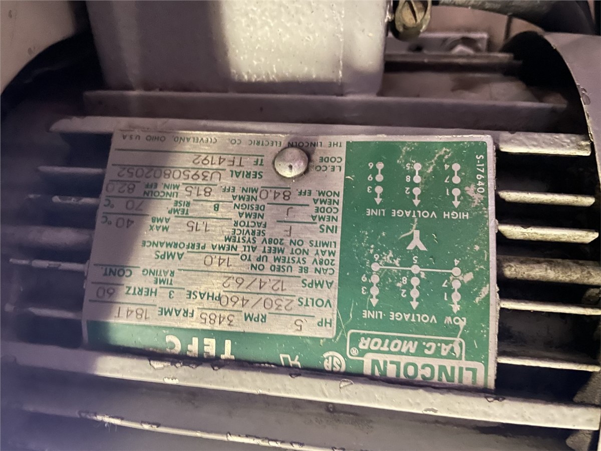 55" Wortex #UP755, under the press granulator, 20 HP, power hopper tilt, #18518J - Image 7