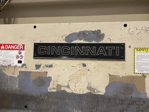 175 Ton, Cincinnati #175FMII, hydraulic CNC press brake, 10' overall, 102" between housing, 48" backgauge - Image 5
