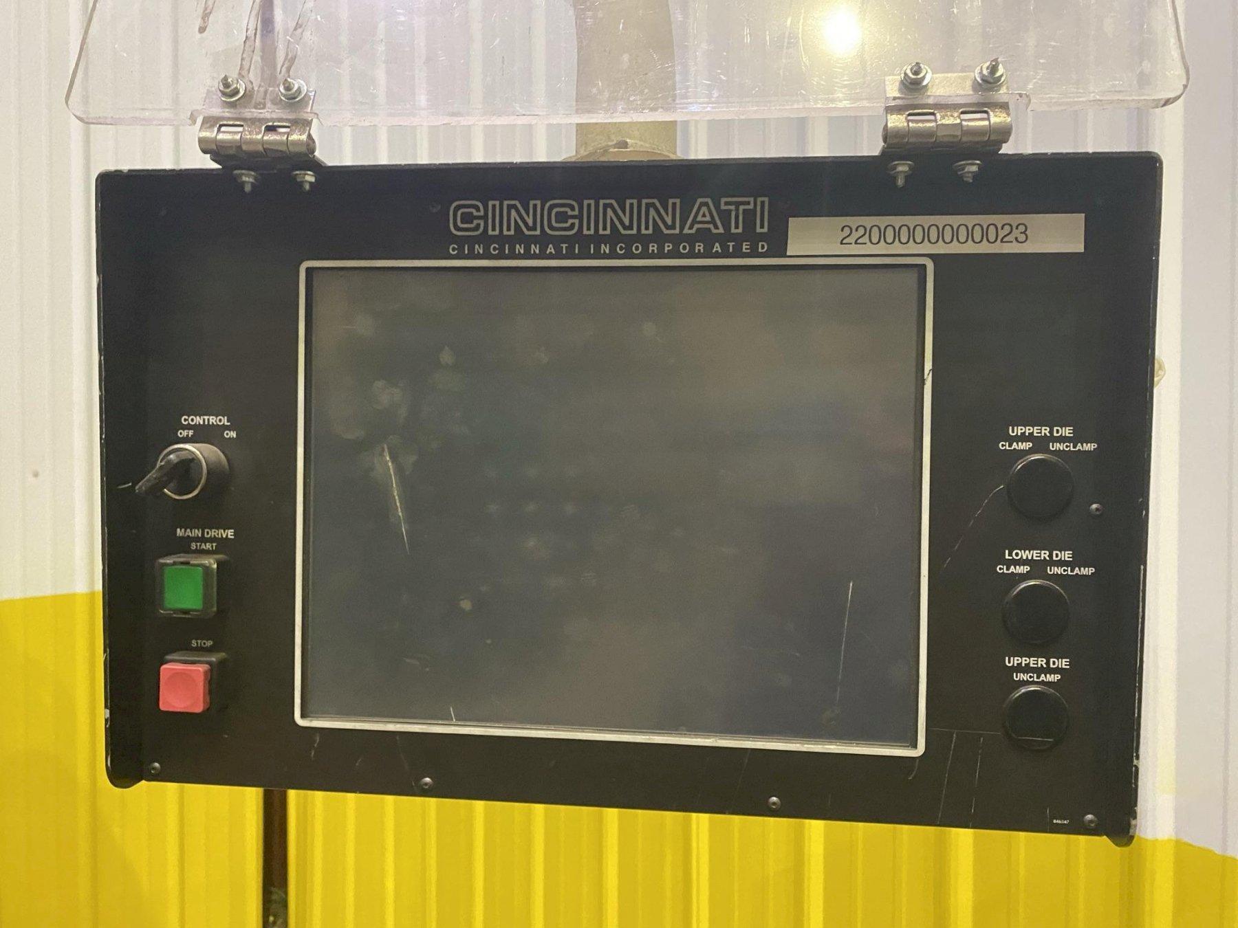 175 Ton, Cincinnati #175FMII, hydraulic CNC press brake, 10' overall, 102" between housing, 48" backgauge - Image 6
