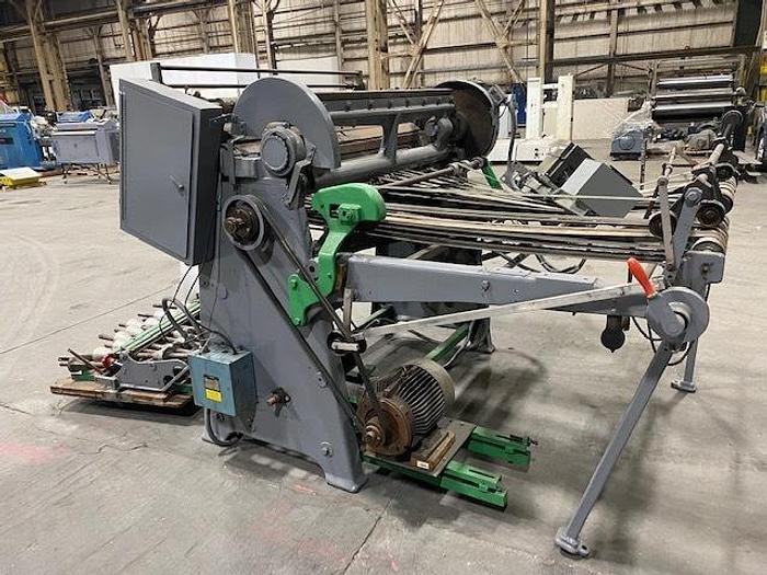 55" Beck, rotary knife sheeter, with output belt conveyor, electric counter - Image 1