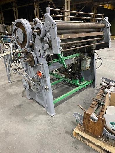 55" Beck, rotary knife sheeter, with output belt conveyor, electric counter - Image 2