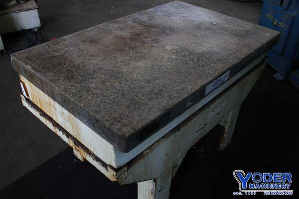 30" x 48" Granite plate, ledges on all 4 sides, on stand, #74280 - Image 10