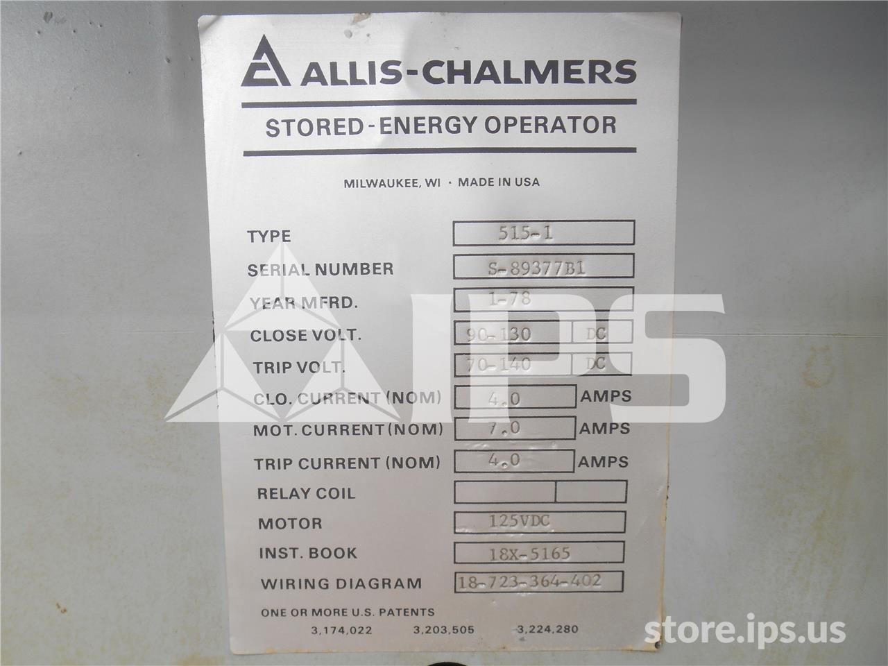 1200 Amps AC Ruptair Ma-250c1 (ma) 125 Volts DC Control, 515-1 Mech - Image 2