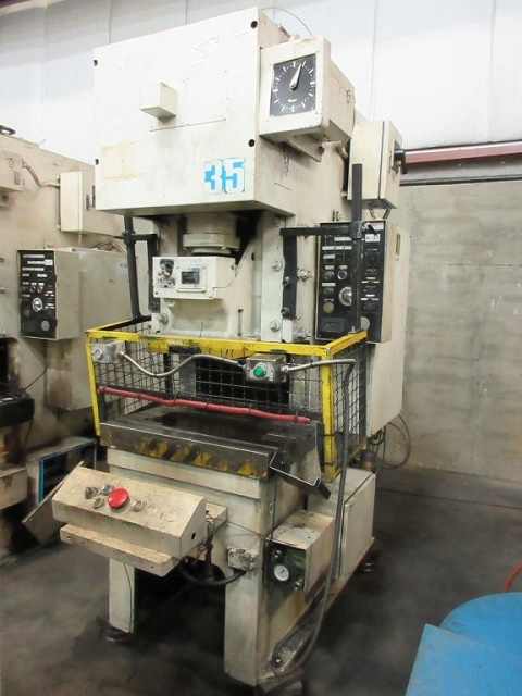 35 Ton, Komatsu #OBS35-3, OBS press, 3.15" stroke, 8.25" Shut Height, 2.17" adj., 100 SPM, 1989 - Image 1