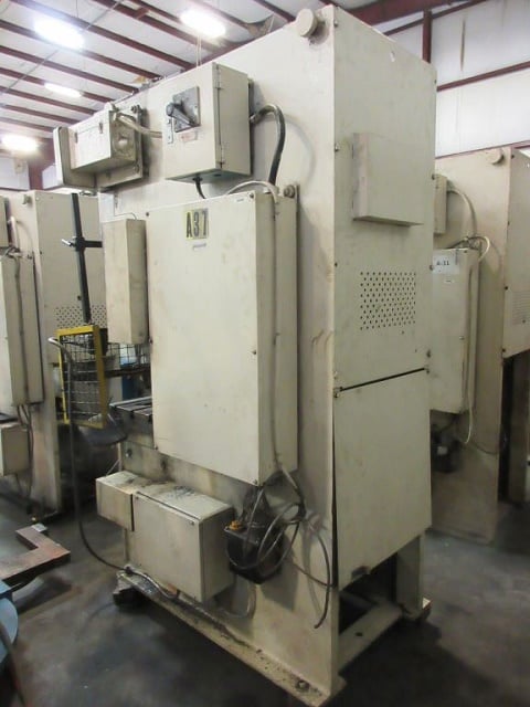 35 Ton, Komatsu #OBS35-3, OBS press, 3.15" stroke, 8.25" Shut Height, 2.17" adj., 100 SPM, 1989 - Image 3