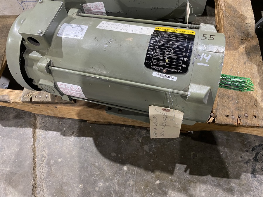 2 HP 1750 RPM Baldor, Frame 145TC 180 Volts - Image 1