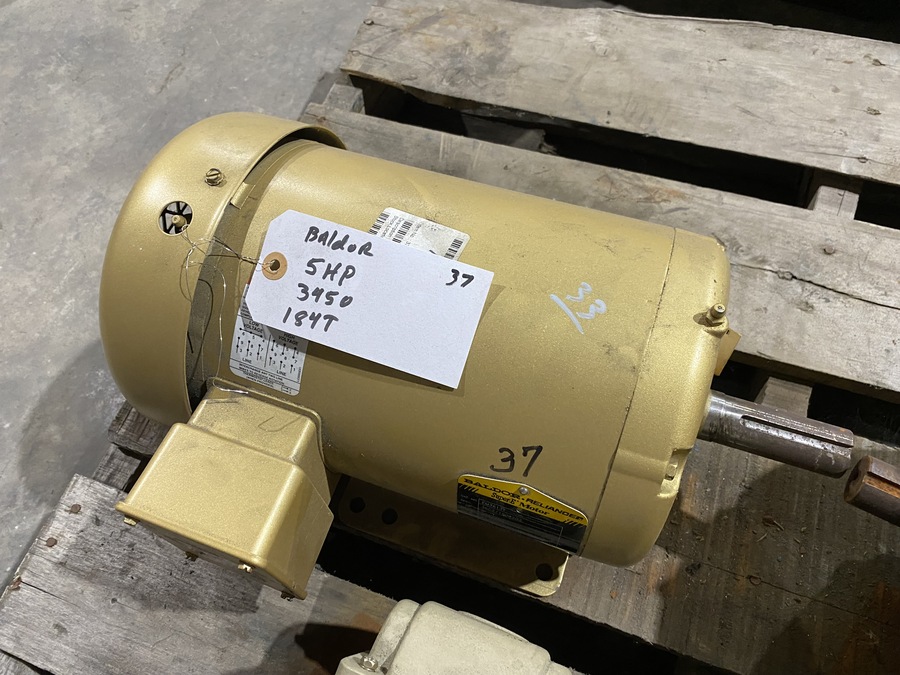 5 HP 3450 RPM Baldor, Frame 184T 230/460 Volts - Image 1