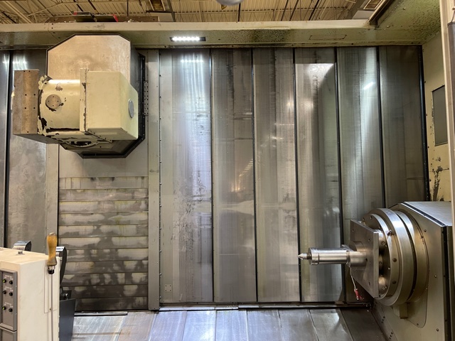 Okuma #Multus-B750W/4000, 41.3" swing, 24" chuck, OSP-P200L, rigid tap, Steady Rest, 2010 - Image 6