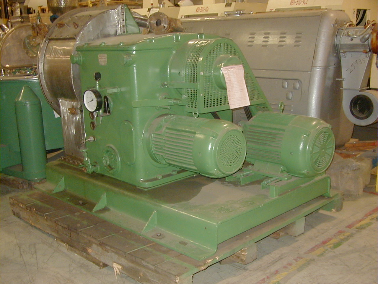 34" Krauss Maffei #SZ90C, 316 Stainless Steel 3-stage pusher centrifuge, fully automatic & continuous - Image 2