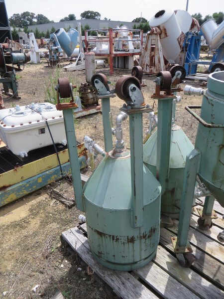 Schold, 20 gallon Stainless Steel post mixer, 5 HP variable speed belt drive, open top/cone bottom - Image 3