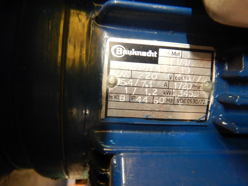 Brogli #15-BTA, 50 liter homogenizer, 1 HP, s/n 1797806 - Image 5