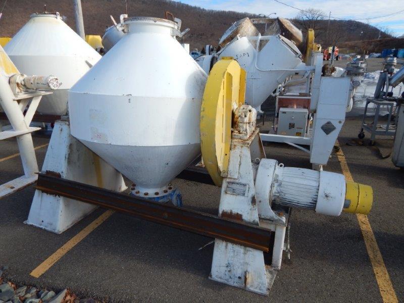 20 cu.ft. JP Devine Mfg., Stainless Steel double cone blender, 4' dia shell - Image 2