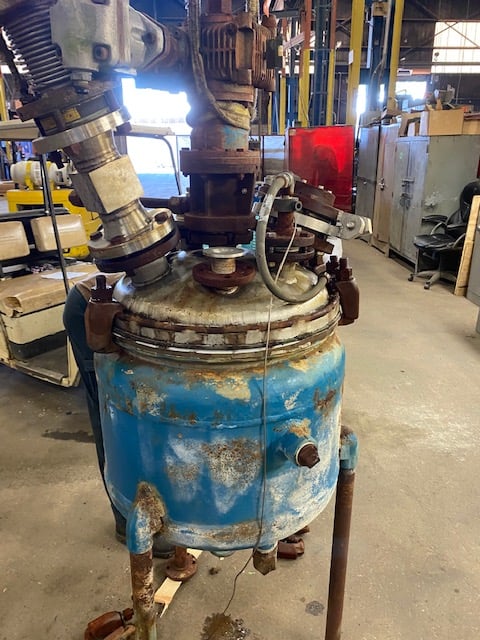 20 gallon Pfaudler, 316L Stainless Steel reactor, 150 psi/fv internal, 100 psi jacket - Image 1