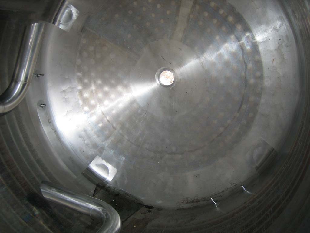 300 gallon Cherry Burrell, 304 Stainless Steel vertical jacketed process vessel, 100 psi, 4' x 4' - Image 3