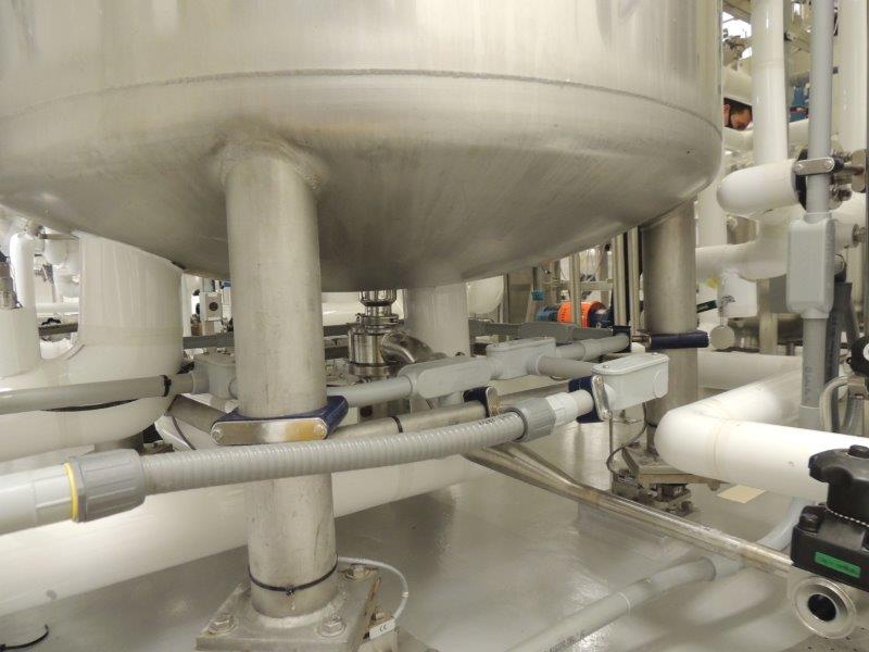 180 gallon Mueller, 750 liter 316L Stainless Steel jacketed pressure vessel, 50/125 psi, 1983 - Image 3