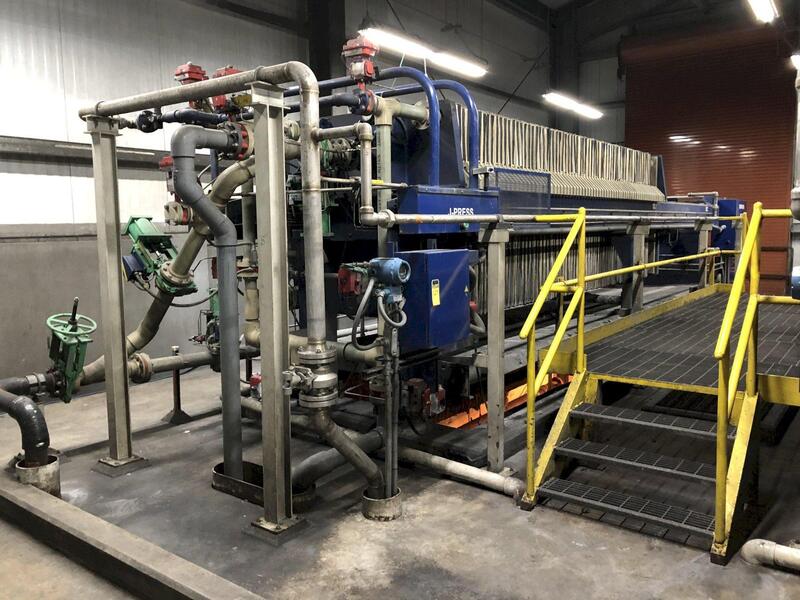 59" Siemens #1500N32-64/90-125/175SYLC, 1500mm filter press, S/N F008178, Siemens PLC Control - Image 5