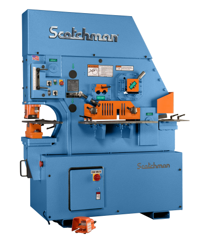 6" x 6" x 1/2" Scotchman #FI-8510-20M, hydraulic ironworker, 85 ton, 5 station, 2-stage hydraulic pump - Image 1