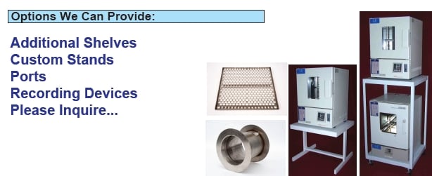 9.8" width x 8.6" H x 9.8" D Yamato #DR200, high temperature convection oven, +300 to +700°C, 115/220 V. - Image 3