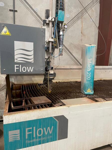Flow #Mach-200-4020, CNC waterjet cutting system, 6' x 13' tbl., 30 HP, 60000 psi, 2018 - Image 3